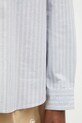 Бавовняна сорочка Human Made Striped Bd Shirt HM29SH011 блакитний