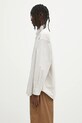 AAPE cotton shirt Now Long AAPSTM8512XAO beige SS25