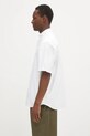 Bavlněná košile AAPE Now Short AAPSRM8516XXO bílá SS25