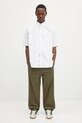 Памучна риза AAPE Now Short AAPSRM8516XXO бял