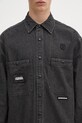 AAPE denim shirt Now Long black AAPSTM8511XXO