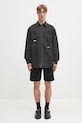AAPE cămașă din denim Now Long AAPSTM8511XXO negru