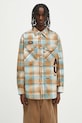Бавовняна сорочка AAPE Main Long візерунок бежевий AAPSTM8522XXO