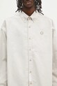 Памучна риза AAPE Now Long Sleeve бежов AAPSTM8496XAN