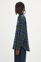 AAPE koszula bawełniana Now Long Sleeve AAPSTM8498XXN granatowy SS25