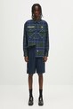 AAPE koszula bawełniana Now Long Sleeve AAPSTM8498XXN granatowy