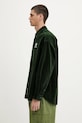 Košulja od samta AAPE Now Long Sleeve AAPSTM8499XXN zelena SS25