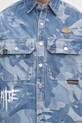 Džínová košile AAPE Main Long Sleeve modrá AAPSTM8500XXN