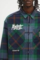 Bavlněná košile AAPE Main Long Sleeve námořnická modř AAPSTM8504XXN
