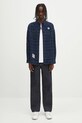 AAPE koszula sztruksowa Main Long Sleeve AAPSTM8505XXN granatowy