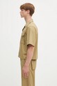 Bavlněná košile Helmut Lang BOXY.FIELD.SHRT.COMP P01HM504 zelená SS25