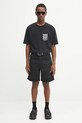 Wacko Maria t-shirt bawełniany washed heavy weight 25SS.WMT.WT06 czarny