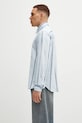 Maison Kitsuné shirt Relaxed MM00403WC5029 blue SS25