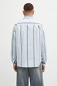 Odzież Maison Kitsuné koszula Relaxed MM00403WC5029 niebieski