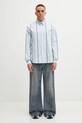 Maison Kitsuné koszula Relaxed MM00403WC5029 niebieski