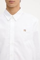 Maison Kitsuné koszula bawełniana Fox Head Embroidery Casual biały MM00408WC5012