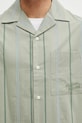 Maison Kitsuné koszula Resort zielony OM00421WC5029