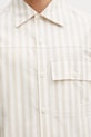 Maison Kitsuné koszula bawełniana Short Sleeve beżowy OM00429WC5045