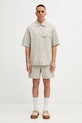 Maison Kitsuné koszula Short Sleeve OM00429WW9020 beżowy