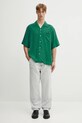 Wacko Maria koszula 50'S SHIRT S/S ( TYPE-2 ) 25SS.WMS.OC06 zielony