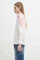 Clothing Fiorucci cotton shirt Embroidered Heart Relaxed Fit U02SPTLO055CO02PN02 white