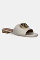 Кожаные шлепанцы Kurt Geiger London Chelsea Flat Sandal венский серый 3416223109.GREY