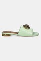 Kožené šľapky Kurt Geiger London Chelsea Flat Sandal 3416273719.PALEGRE zelená SS25
