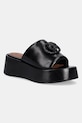 Kurt Geiger London klapki skórzane Chelsea Flatform Mule Dr 5-8 cm czarny 3940900109.BLACK
