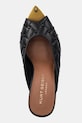 Kurt Geiger London klapki skórzane Regent Crystal Point Mule czarny 3940209109.BLACK