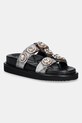 Kurt Geiger London papuci Orson Crystal Sandal platformă negru 9107199609.OTHER
