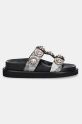 Kurt Geiger London klapki Orson Crystal Sandal 9107199609.OTHER czarny SS25