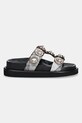 Kurt Geiger London klapki Orson Crystal Sandal 9107199609.OTHER czarny SS25