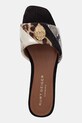 Kurt Geiger London klapki skórzane Kensington Flat Sandal czarny 8496139189.BROWN
