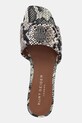 Usnjeni natikači Kurt Geiger London Kensington Flat Sandal bež 8496139719.BROWN