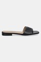 Kožené šľapky Lauren Ralph Lauren Everley Sld 802959142001.001 čierna SS25