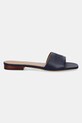 Кожаные шлепанцы Lauren Ralph Lauren Everley Sld 802959143003.410 тёмно-синий SS25