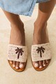 Obuv Šľapky Manebi Leather Sandals Q.5.1.Y0 biela