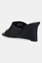 Obutev Natikači Tommy Hilfiger LEATHER WEDGE MULE FW0FW08418 črna