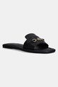 Кожаные шлепанцы Tommy Hilfiger LEATHER HORSEBIT MULE венский чёрный FW0FW08420