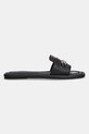Кожаные шлепанцы Tommy Hilfiger LEATHER HORSEBIT MULE FW0FW08420 чёрный SS25