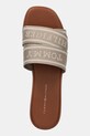 Tommy Hilfiger papuci TOMMY HILFIGER WEBBING MULE bej FW0FW08421