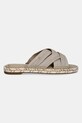 Шльопанці Tommy Hilfiger CHAMBRAY ESPADRILLE MULE FW0FW08501 бежевий SS25