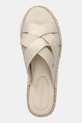 Tommy Hilfiger papuci SATIN ESPADRILLE MULE bej FW0FW08502