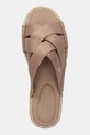 Шльопанці Tommy Hilfiger SATIN ESPADRILLE MULE бежевий FW0FW08502