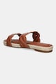 Obuv Kožené šľapky Tommy Hilfiger LEATHER ROPE ESPADRILLE MULE FW0FW08503 hnedá