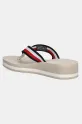 Obuv Šľapky Tommy Hilfiger TH CORP MID WEDGE BEACH SANDAL FW0FW08517 béžová