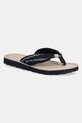 Šľapky Tommy Hilfiger TH CHAIN PRINT ELEVATED SANDAL textilný tmavomodrá FW0FW08519