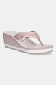 Tommy Hilfiger japonki TH STRIPES WEDGE BEACH SANDAL 5-8 cm różowy FW0FW08521