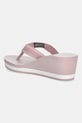 Obuwie Tommy Hilfiger japonki TH STRIPES WEDGE BEACH SANDAL FW0FW08521 różowy
