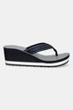 Σαγιονάρες Tommy Hilfiger TH STRIPES WEDGE BEACH SANDAL FW0FW08521 σκούρο μπλε SS25